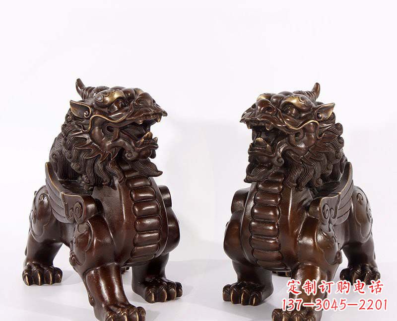 泰州弘扬中国传统文化,神兽貔貅铜雕