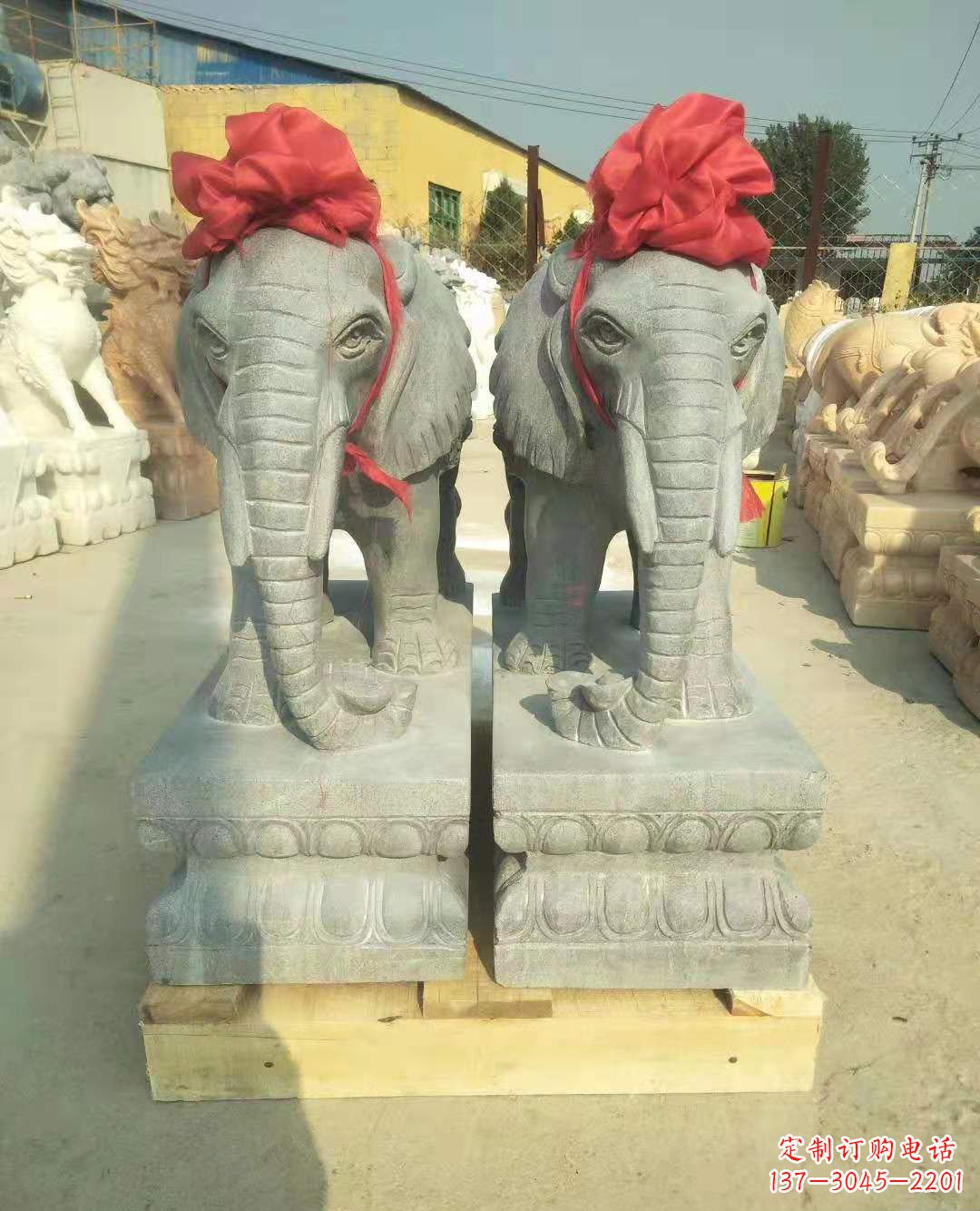 泰州中国古典风格大象雕塑