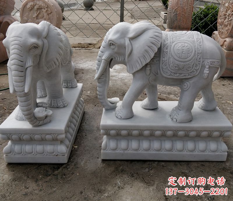 泰州门前石雕大象