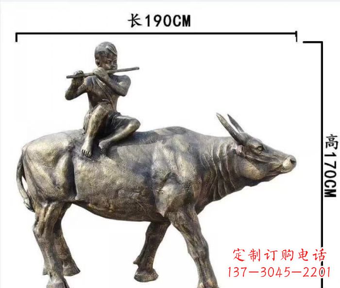 泰州完美的牧童铜雕,精雕细琢,定制之选