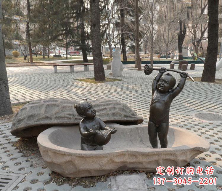 泰州中领雕塑:拿莲蓬和石榴,让铜雕流传爱的美好