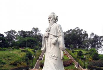 泰州张仲景石雕雕塑，精工细作，传承古代文化