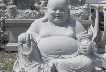 泰州精美高雅的汉白玉弥勒佛雕像