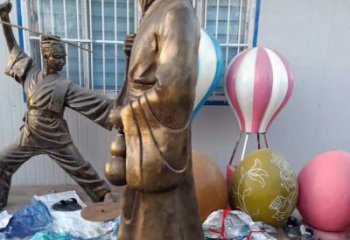 泰州传承中医华佗的传奇—华佗名医铜雕