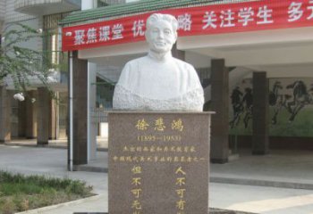 泰州传承徐悲鸿精神，现代工艺展现艺术之美的徐悲鸿雕塑