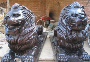 泰州汇丰狮子铜雕塑是由中领雕塑制作的一款狮子…