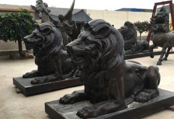 泰州汇丰手工铸铜狮子雕塑