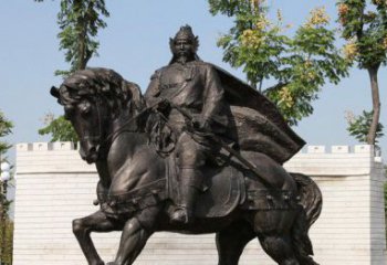 泰州将军骑马古代人物铜雕