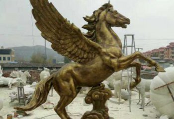 泰州祥云飞马铜雕，艺术品之美