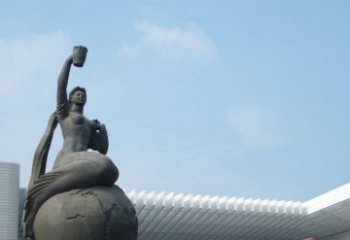 泰州中领雕塑推出的精美雕塑——铜铸地球塑像，…