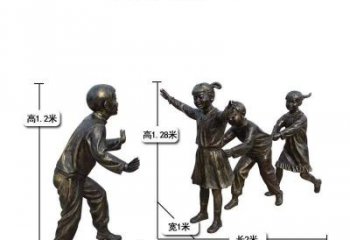 泰州中领雕塑：打造优雅老鹰捉小鸡儿童雕塑