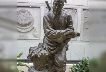 泰州中领雕塑自主研发了高雅李时珍铜雕，它以历…