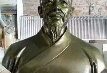 泰州李时珍头像铜雕，为纪念传奇祖国医学家
