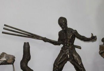 泰州海量李小龙铜雕尽显功夫之美