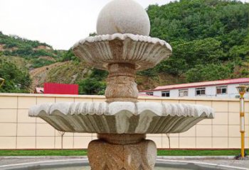 泰州精致莲花石雕喷泉，添点艺术气息
