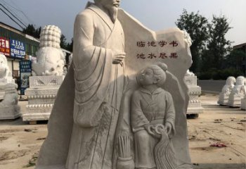 泰州传承经典，欣赏王羲之景观石雕