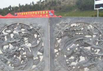 泰州龙凤呈祥公园景观石雕--精美绝伦的龙凤陪伴
