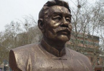 泰州鲁迅头像校园名人铜雕，传承文化，缔造经典