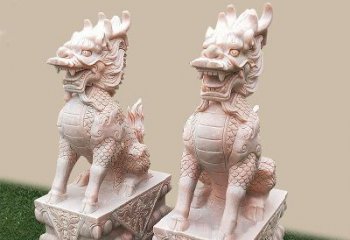 泰州门口看门神兽麒麟石雕