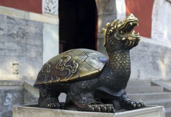 泰州弥勒佛坐赑屃雕塑-寺庙大门神兽动物雕塑