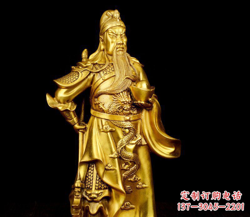 泰州关公铜雕,传承古典传统