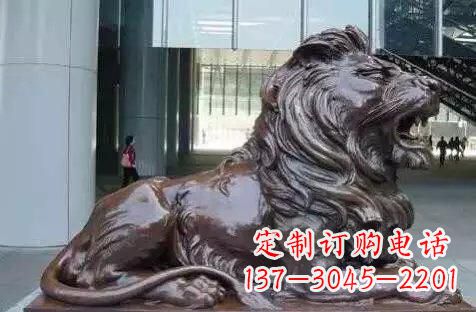 泰州华丽铜雕狮子,风格独具特色