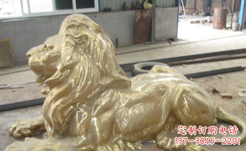 泰州高雅凝金,西洋狮子铜雕来自中领雕塑