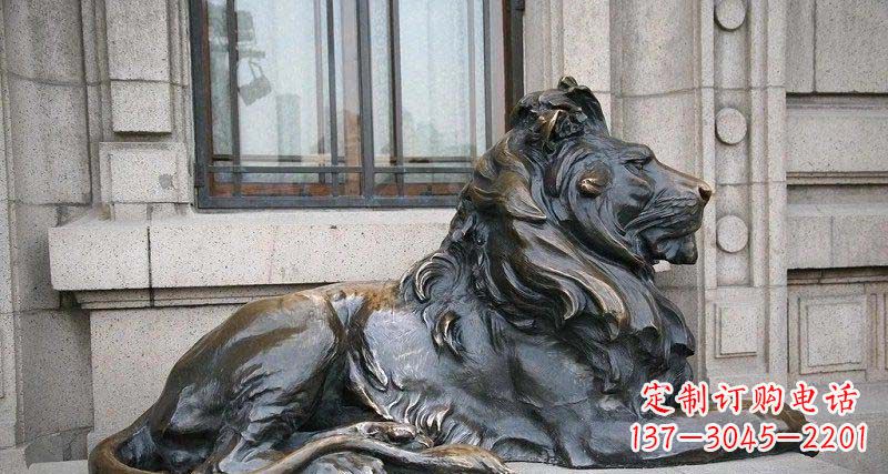 泰州心动不如行动,西洋狮子铜雕真实还原精美