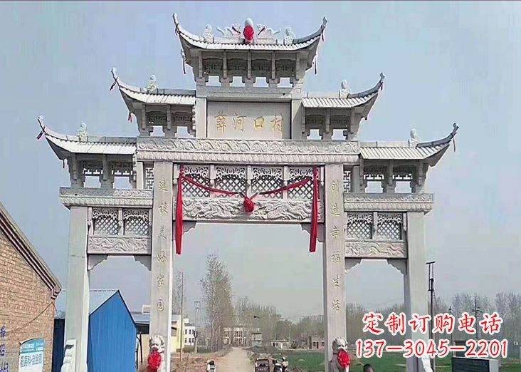 泰州牌坊石雕龙