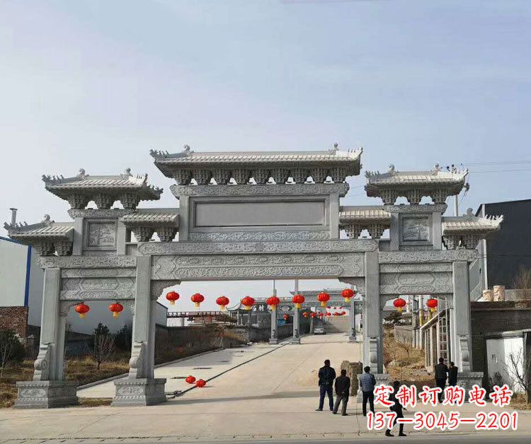 泰州牌楼牌楼石雕
