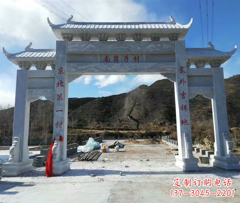 泰州牌楼图片 石雕