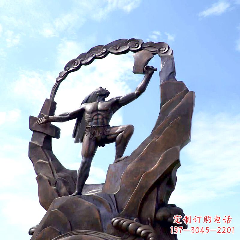 泰州传承神话,展现气势—盘古大型景观雕塑