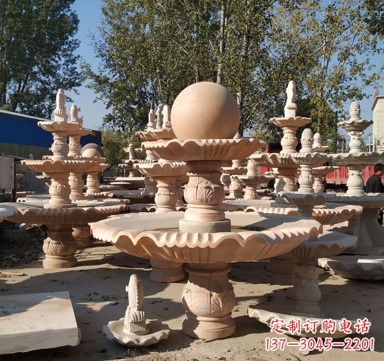 泰州中领雕塑砂岩喷泉雕塑