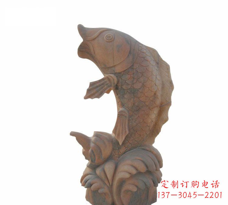 泰州鲤鱼石雕,精细雕刻让你赞叹不已