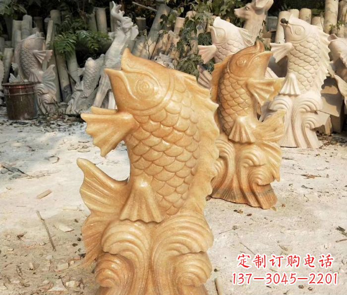 泰州中领雕塑精美鲤鱼雕塑