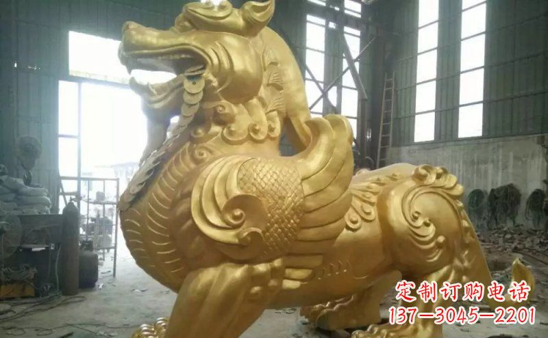 泰州貔貅黄铜神兽铜雕
