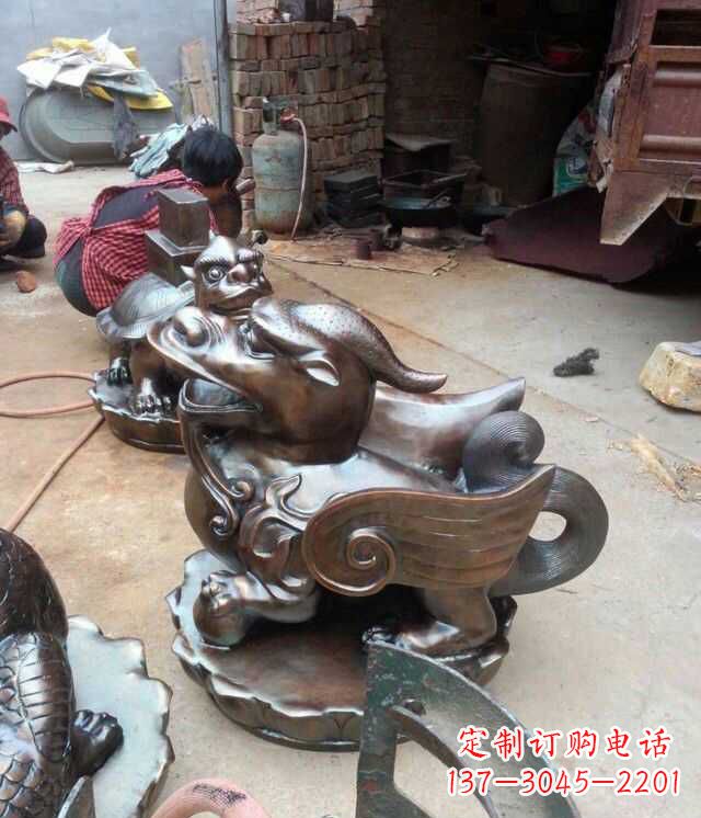 泰州貔貅铜雕1