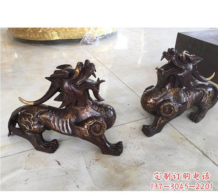 泰州貔貅铜雕像