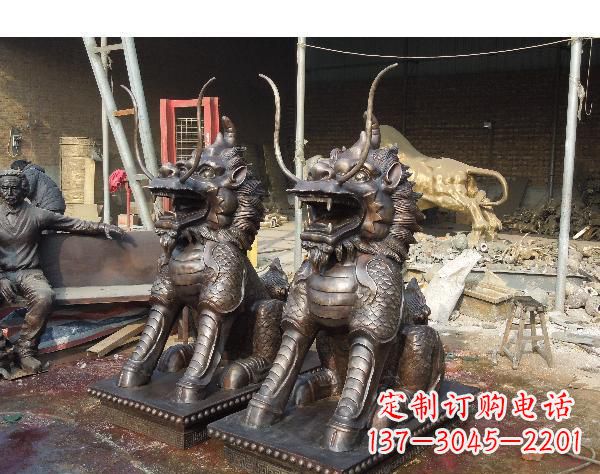 泰州辟邪麒麟铜雕