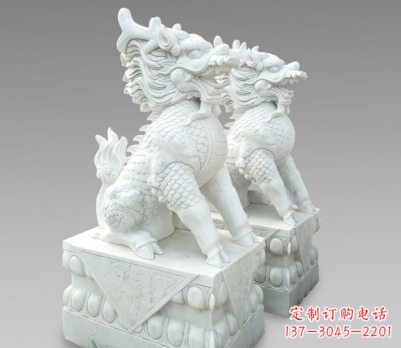 泰州释迦牟尼麒麟石雕,吸煞驱邪