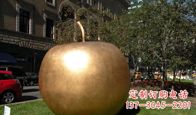 泰州苹果城市景观铜雕,精致绝美!