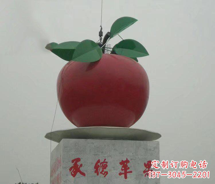 泰州精美苹果雕塑,给空间增添独特风格