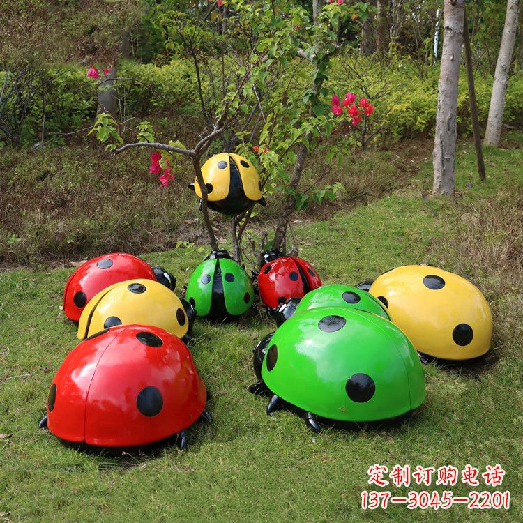泰州儿童可爱的七星瓢虫卡通雕塑