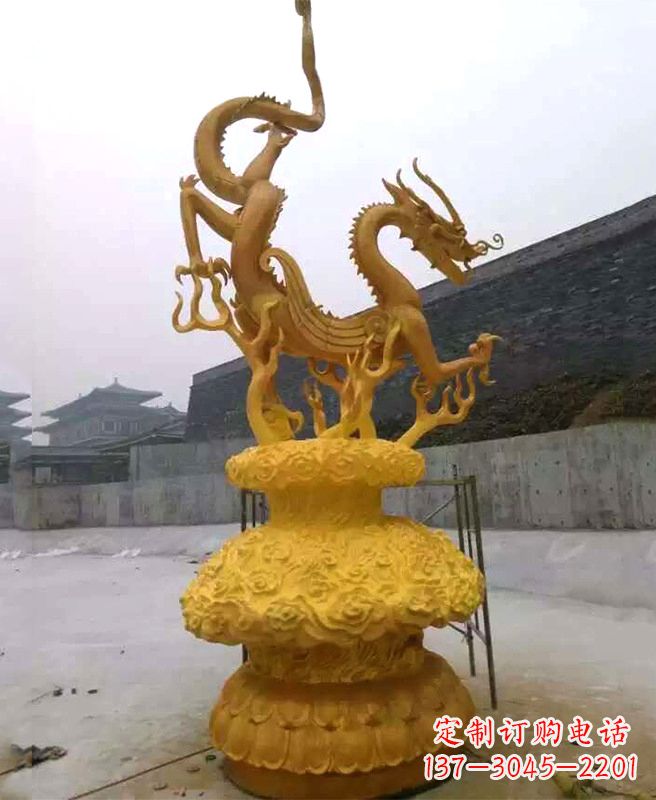 泰州中领雕塑专业定制华丽的龙雕塑,集艺术设计…