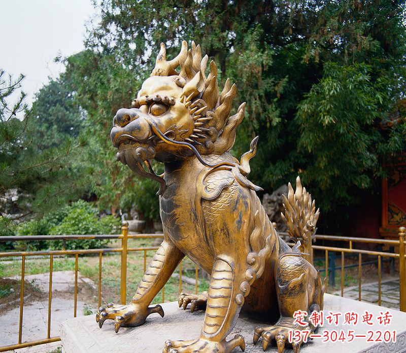泰州麒麟铸铜雕塑