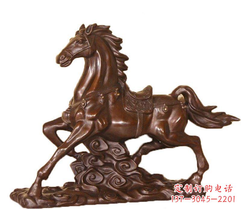 泰州答案中领雕塑:精致马玻璃钢仿铜动物雕塑中…