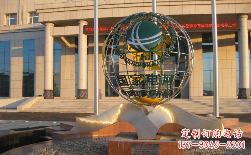 泰州精工打造,全球通用的不锈钢地球雕塑