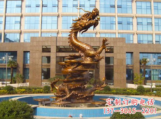 泰州悠久传承高品质铜雕喷泉雕塑