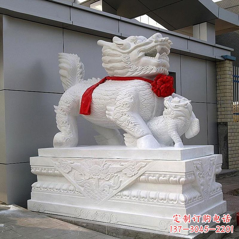 泰州超精美的中国麒麟石雕