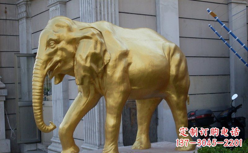 泰州中领雕塑:精美的大象铜雕